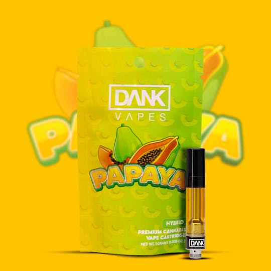 DANK - PAPAYA - 1G PREMIUM VAPE CARTRIDGE - 1