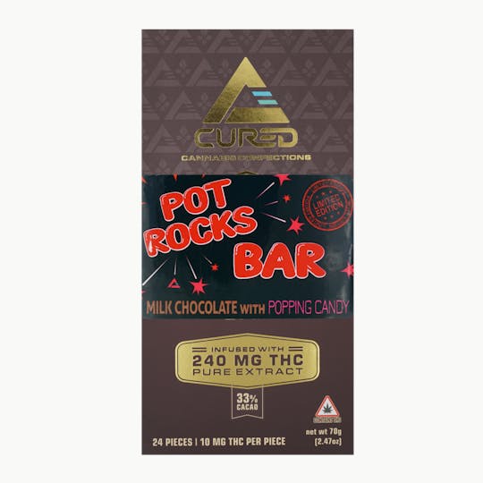 Cured - Pot Rocks Milk Chocolate Bar - 1