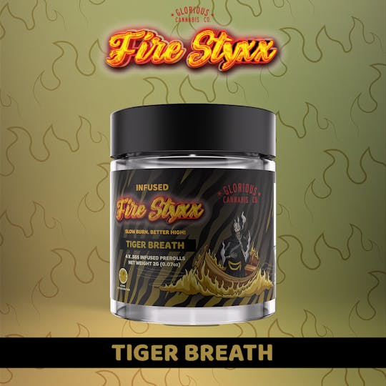 Glorious Cannabis Company - Fire Styxx 4X.5G | Tiger Breath | Glorious Cannabis Co. - 1