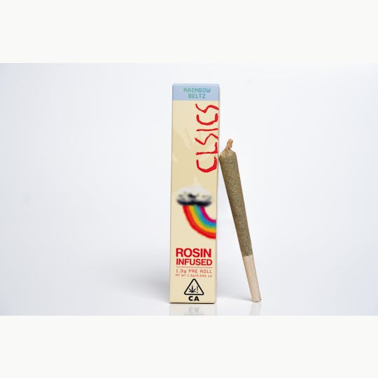 CLSICS Rosin & Rosin Infused Pre Rolls - Rainbow Beltz - 1.3g Rosin Infused Pre Roll - 1