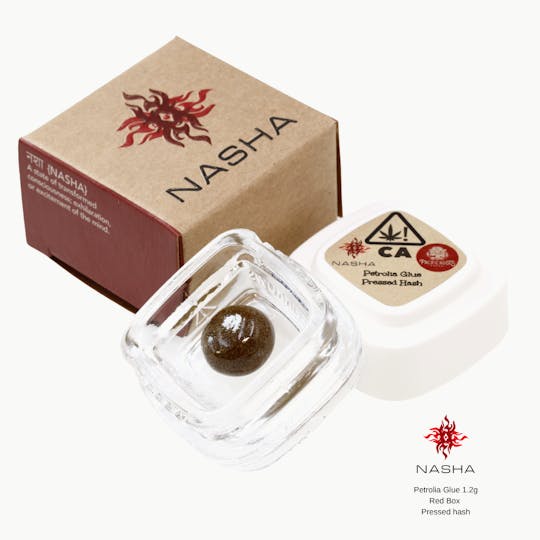 NASHA - Petrolia Glue 1.2g Red Pressed Hash (Pacific Roots Farm) - 1