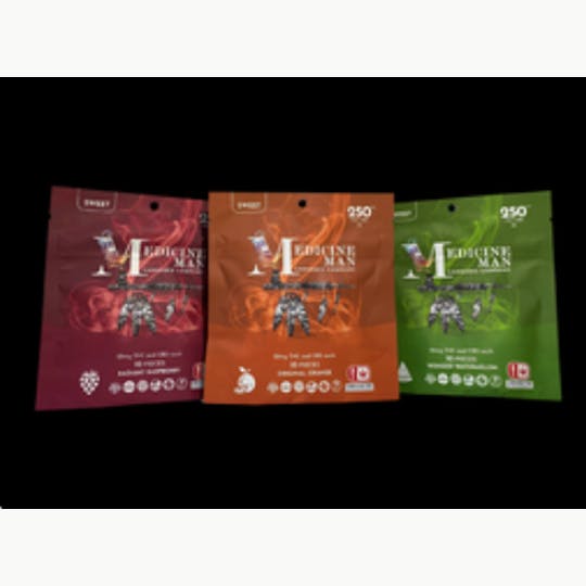 Medicine Man - MedMan Gummies 250Mg - SWEET Fruit Punch - 1