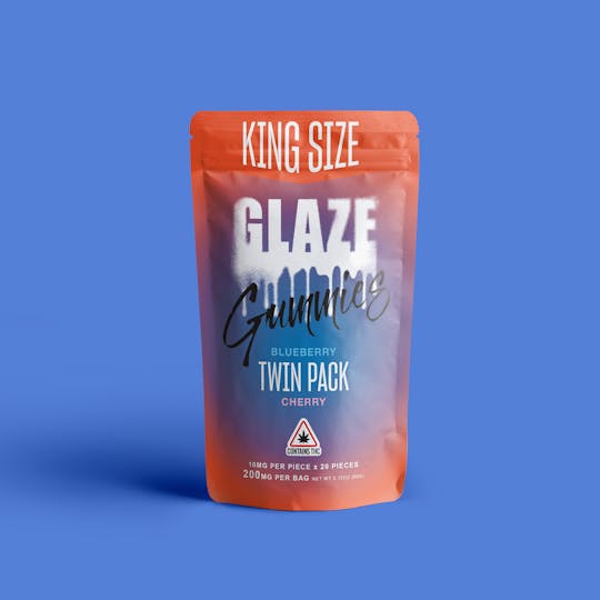 Glaze - Glaze | Twin Pack Blueberry + Cherry Gummies | 200mg - 1