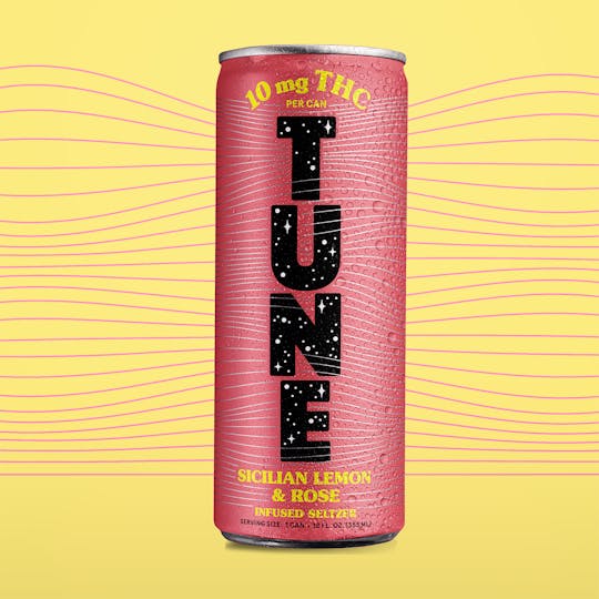 Tune - Sicilian Lemon & Rose | 10mg Infused Seltzer | Single Can - 1
