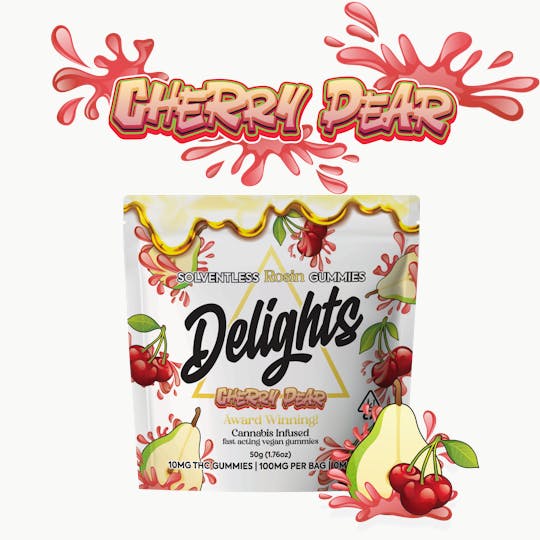 Delights Gummies - Cherry Pear Delights Rosin Infused Gummies - 1