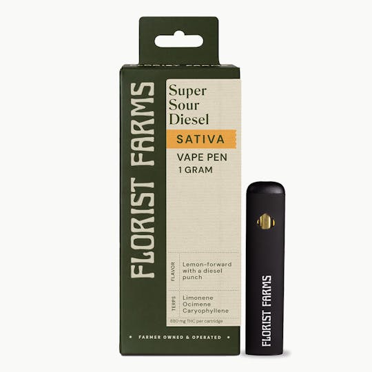 Florist Farms - Super Sour Diesel | Rechargeable Vape | 1 g - 1