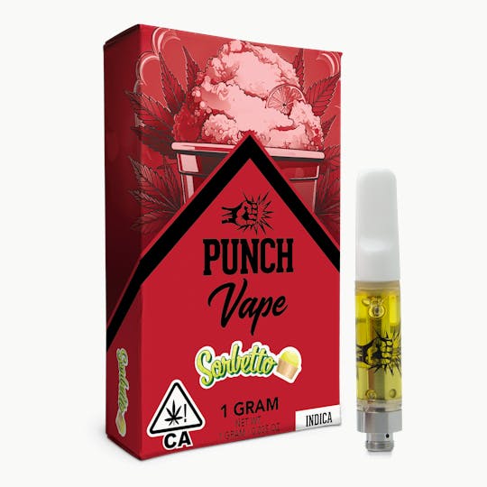 Punch Edibles & Extracts - Punch - 510 Distillate Cart - Sorbetto (1g) (Indica) - 1