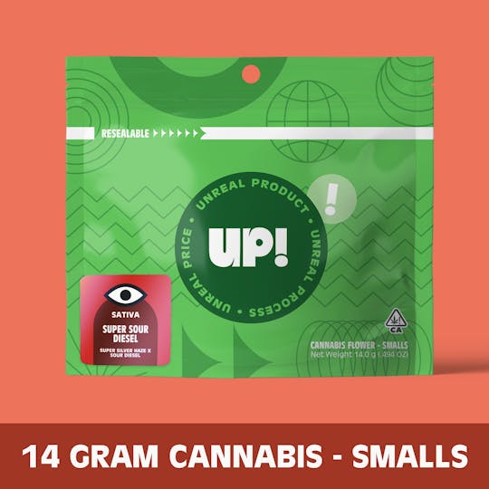UP! - Super Sour Diesel (Sativa) Premium Smalls Flower 14g - 1