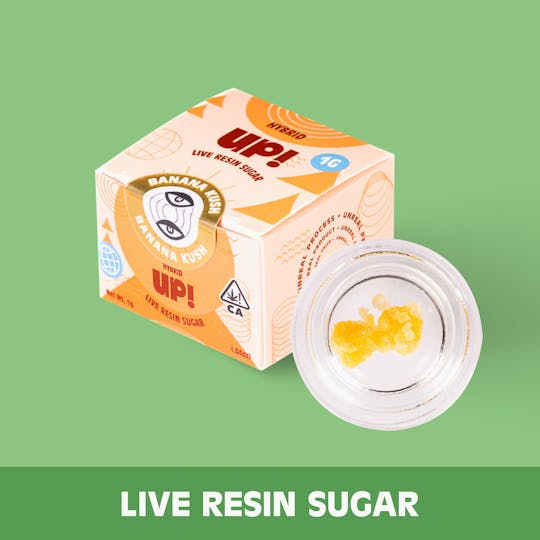 UP! - LRS Banana Kush (Hybrid) Live Resin Sugar 1g - 1