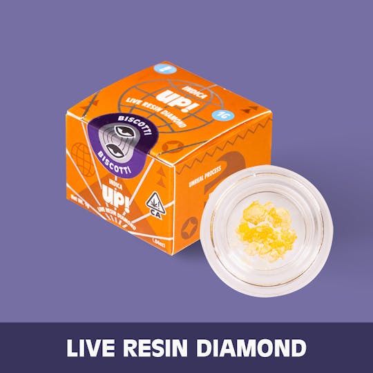UP! - Biscotti Kush (Indica) Live Resin Diamond 1g - 1