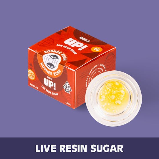 UP! - LRS Kosher Kush (Indica) Live Resin Sugar 1g - 1