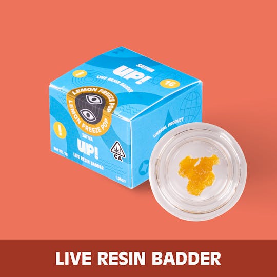 UP! - Lemon Freeze Pop (Indica) Live Resin Badder 1g - 1