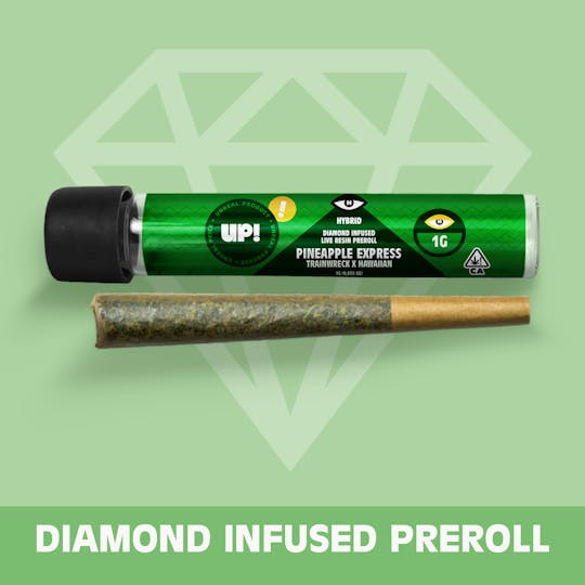UP! - Pineapple Express (Hybrid) Live resin Infused Preroll 1g - 1