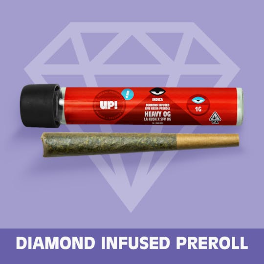 UP! - Heavy OG (Indica) Live resin Infused Preroll 1g - 1