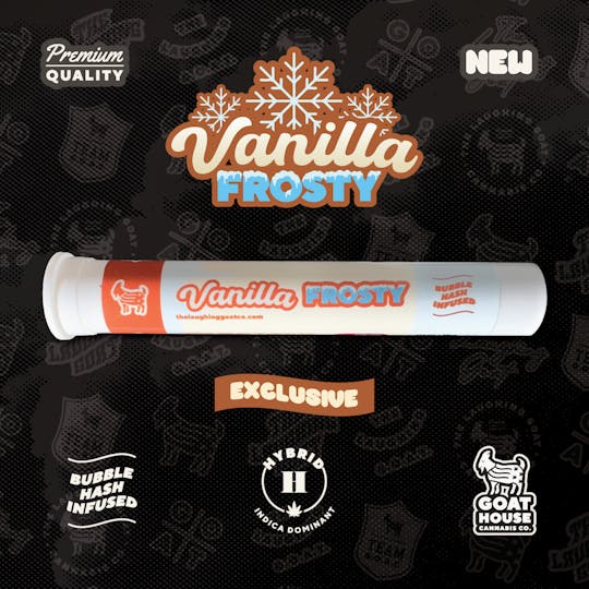 The Laughing Goat - Vanilla Frosty Bubble Hash Infused Pre Roll - 1