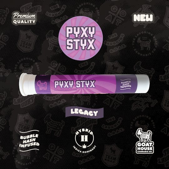 The Laughing Goat - Pyxy Styx Bubble Hash Infused Pre Roll - 1