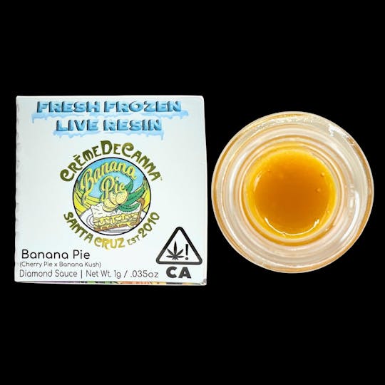 Crème De Canna - Creme De Canna - Fresh Frozen Live Resin - Diamond Sauce - Banana Pie - 1g - 1