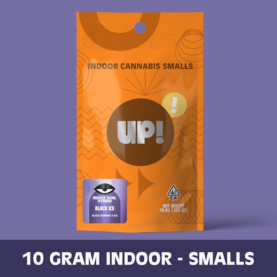UP! - Black Ice (I-Hybrid) Indoor Smalls Flower 10g - 1