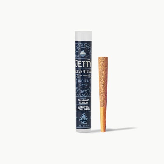 Jetty Extracts - Champagne Rainbow Cold Water Hash Infused Pre-Roll 1g - 1