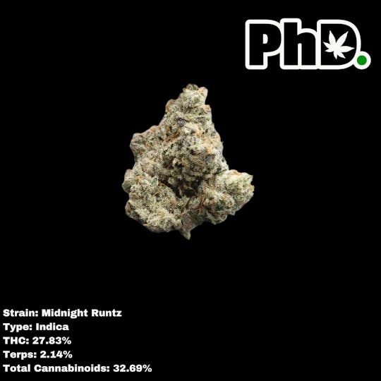 Pharmicated - PhD Indoor Flower - Midnight Runtz - 1