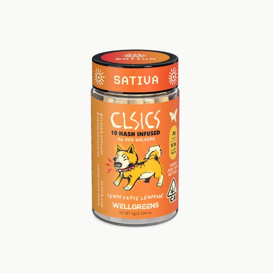CLSICS Rosin & Rosin Infused Pre Rolls - Lemon Grove Lemonade WELLGREENS - 10Pk .3g Hash Infused Pre Rolls - 1