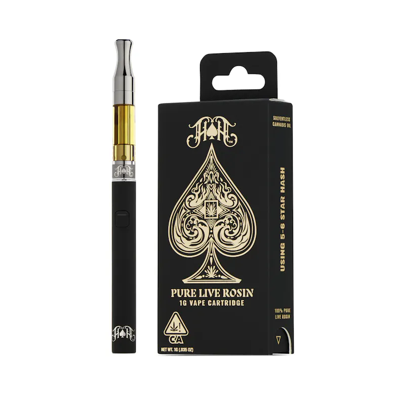 Heavy Hitters Banana Cream Pie I - 100% Pure Live Rosin Solventless Oil - 1G Vape Cartr cartridge