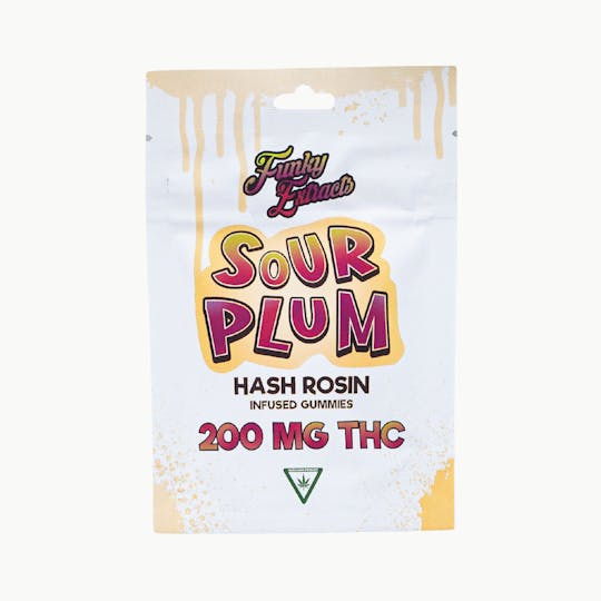 Funky Extracts - Funky Extracts Gummies - Hash Rosin - Sour Plum (200mg) - 1