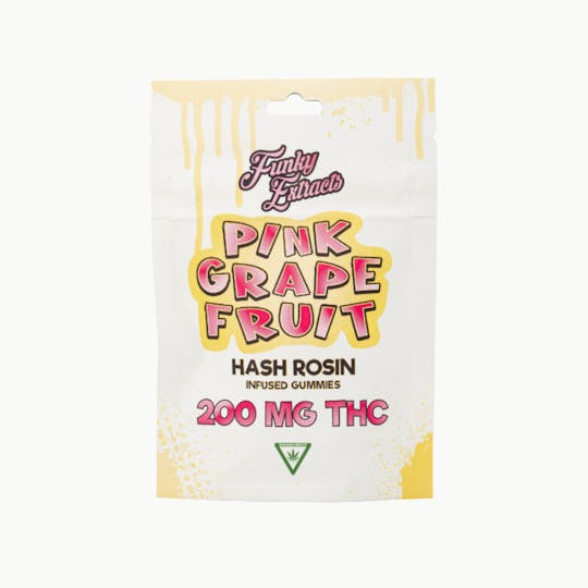 Funky Extracts - Funky Extracts Gummies - Hash Rosin - Pink Grapefruit (200mg) - 1