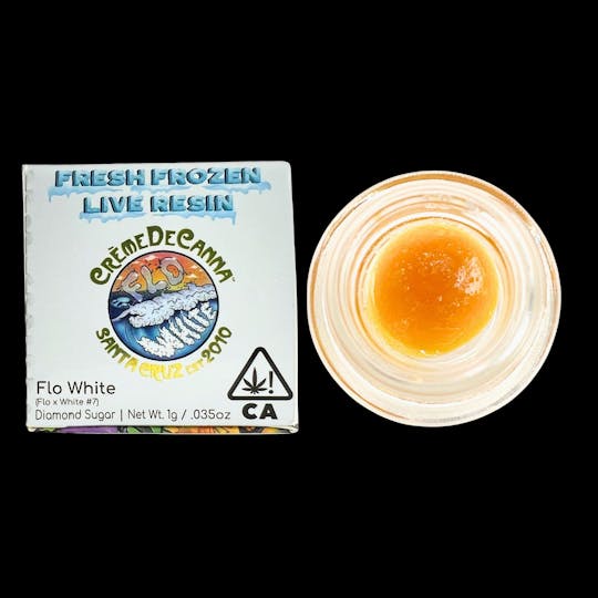 Crème De Canna - Creme De Canna - Fresh Frozen Live Resin - Diamond Sugar - Flo White - 1g - 1