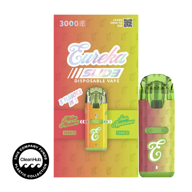 Eureka 3g SLID3 FUSION Disposable - Melon Madness x Sour Appleicious