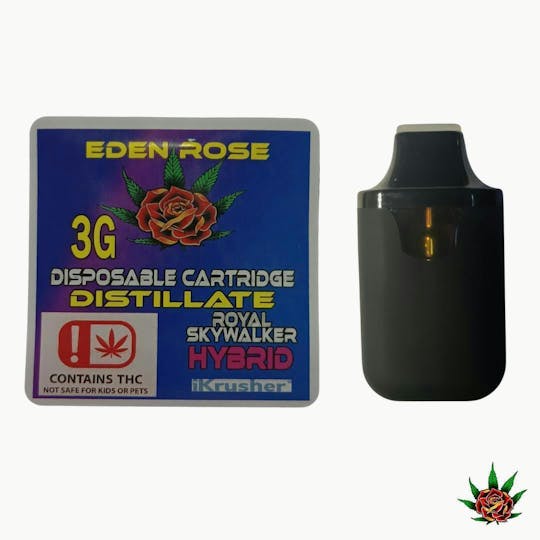Eden Rose Processing - Eden Rose Distillate Disposable 3g - Royal Skywalker (Hybrid) - 1