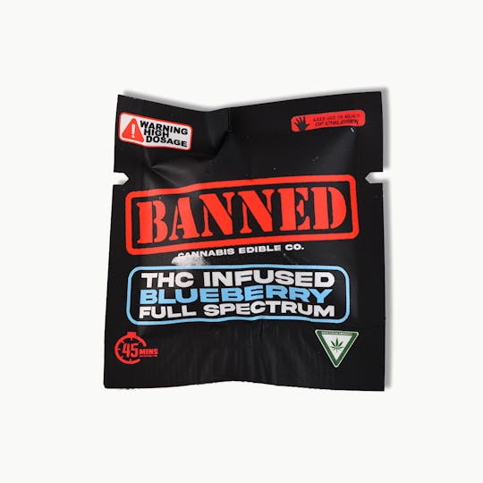 Banned Edible Co - BLUEBERRY SINGLE GUMMY 200MG - 1