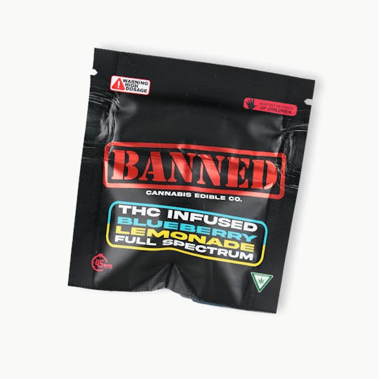 Banned Edible Co - BLUEBERRY LEMONADE SINGLE GUMMY 200MG - 1