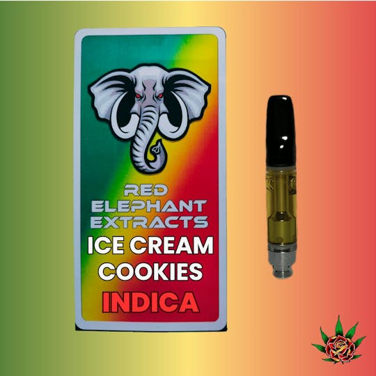Eden Rose Processing - Red Elephant Cart 1g - Ice Cream Cookies (Indica) - 1