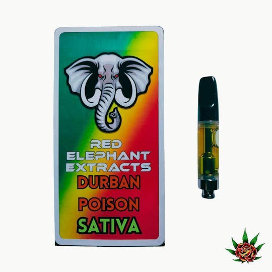 Eden Rose Processing - Red Elephant Cart 1g - Durban Poison (Sativa) - 1