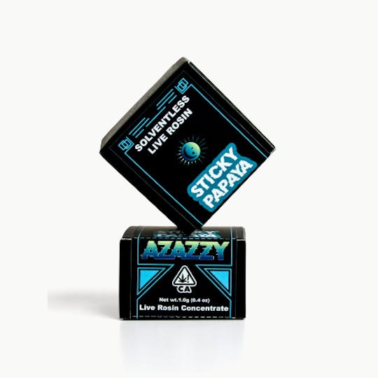Azazzy - Azazzy - Solventless Live Rosin Badder - 1.0G Jar - Sticky Papaya T1 (I/H) - 1