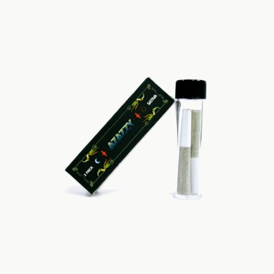 Azazzy - Azazzy - Rosin Infused Duo Preroll - 2 x 0.7 G - Green Queen (S) - 1