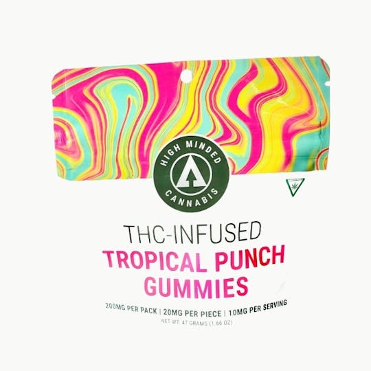 High Minded - Tropical Punch Gummies - 200mg - 1
