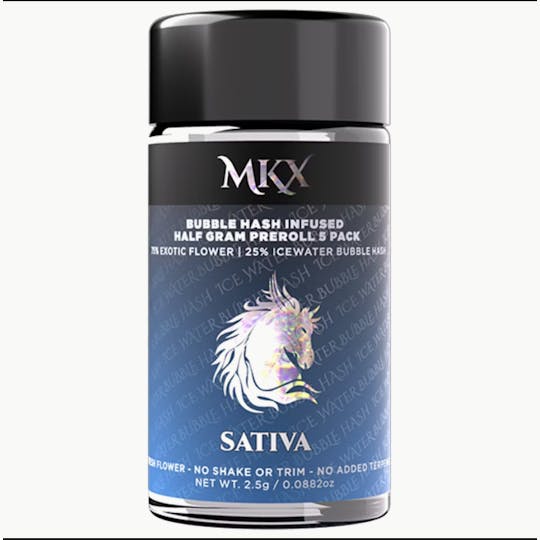MKX Oil Co - MKX - .5g 5-Pack Bubble Hash Pre-Rolls - CandyLand - Sativa - 1