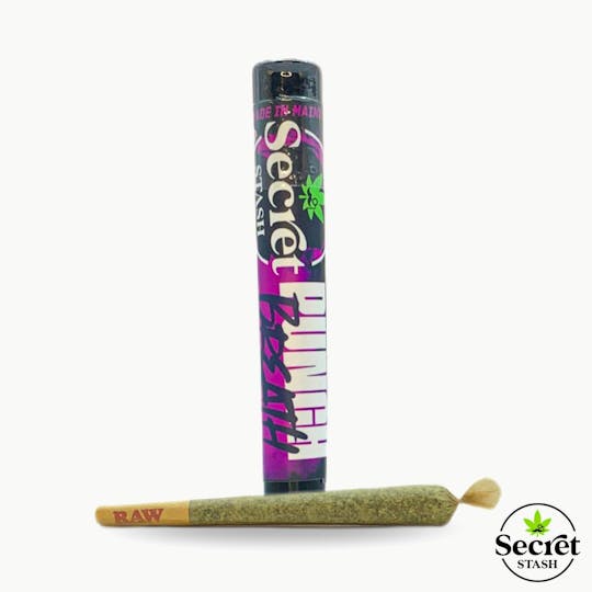 Secret Stash - Secret Stash | Full Bud Pre Roll | Punch Breath | 1.2g - 1