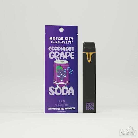 Motor City Cannabites - Goodnight Grape Soda Disposable 1g - 1