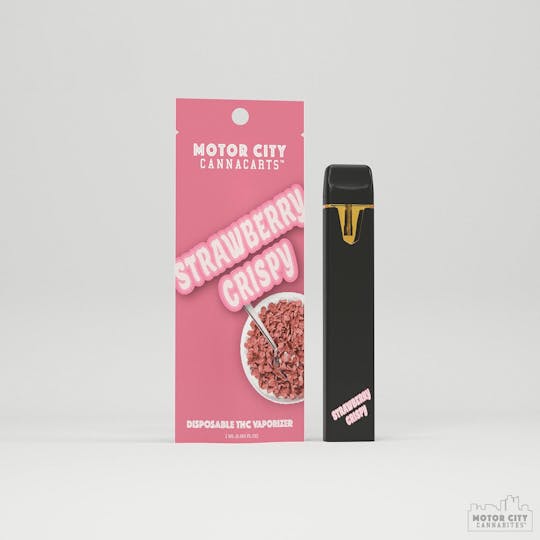 Motor City Cannabites - Strawberry Crispy Disposable 1g - 1