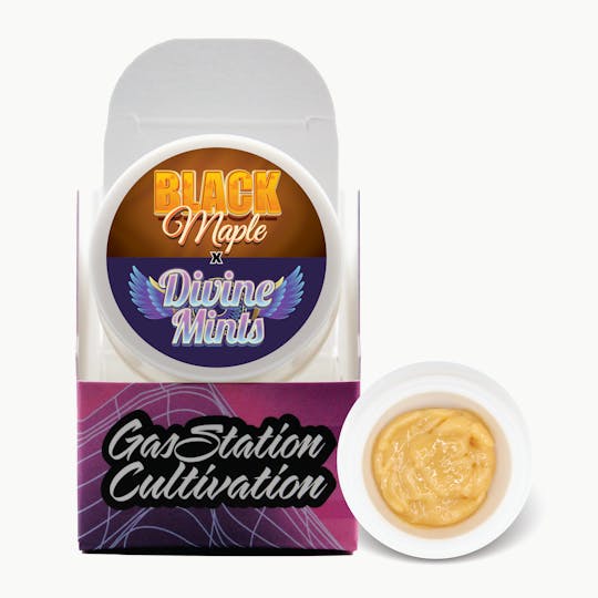 Gas Station Cultivation - Black Maple x Divine Mints Cured Resin Badder 3.5G (Peachy Collab) - 1