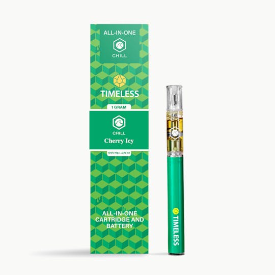 Timeless Vapes - Timeless Cherry Icy 1000mg All-In-One Vape Cartridge (Chill) - 1