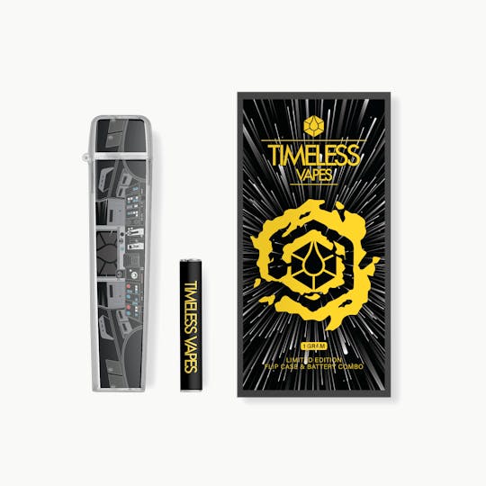 Timeless Vapes - Limited Edition 12 Parsecs Flip Case & Battery Combo 1000mg - 1