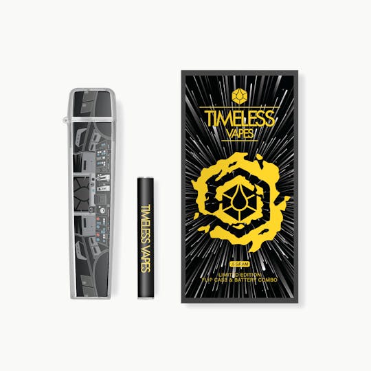 Timeless Vapes - Limited Edition 12 Parsecs Flip Case & Battery Combo 500mg - 1