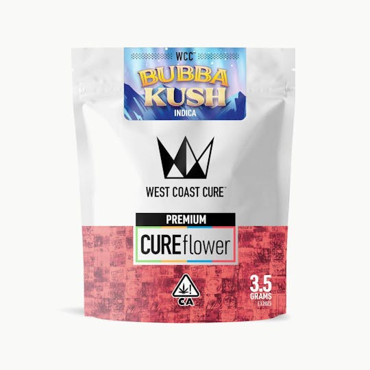 West Coast Cure - Bubba Kush - 3.5G Premium Flower - 1