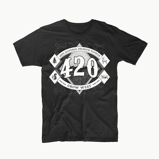 Grow West Cannabis Company - Grow West | T-Shirt | 420 | Small - 1