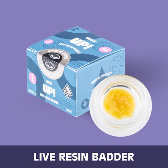 UP! - Garlic Juice (Indica) Live Resin Badder 1g - 1