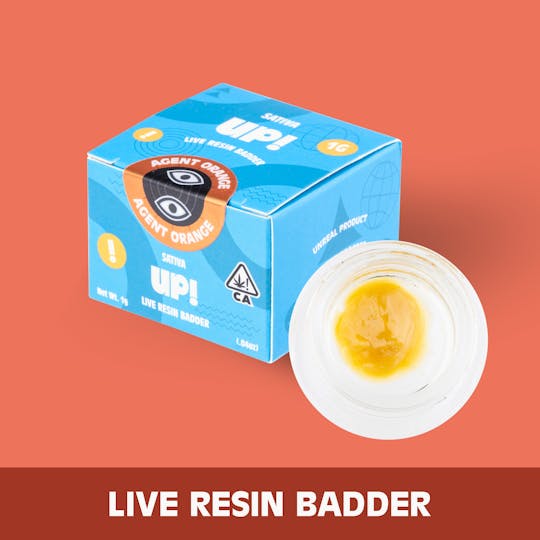UP! - Agent Orange (Sativa) Live Resin Badder 1g - 1